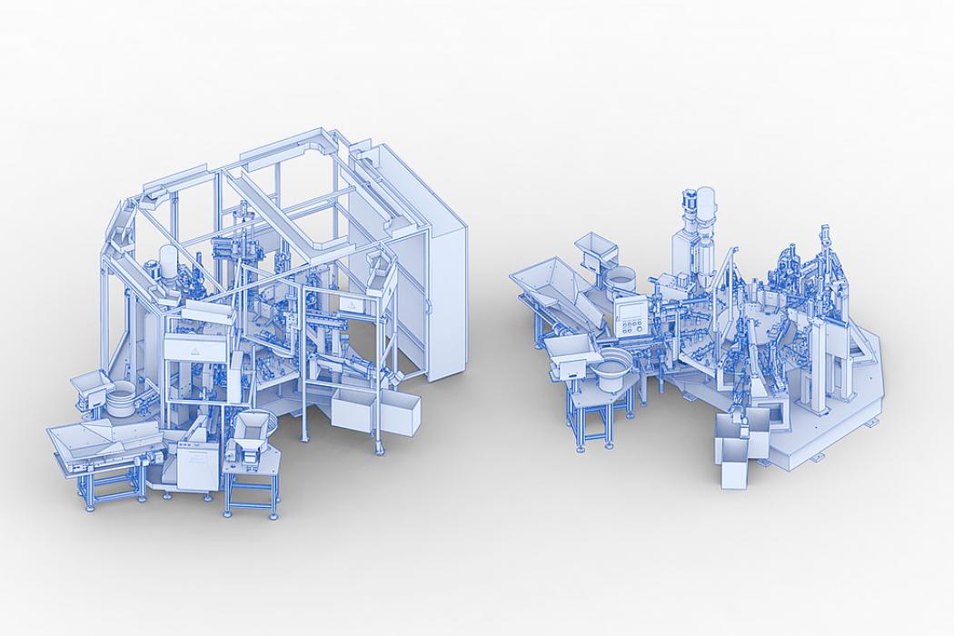 Rotary transfer machine for components assembly