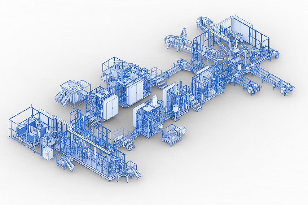 Shock absorber assembly lines