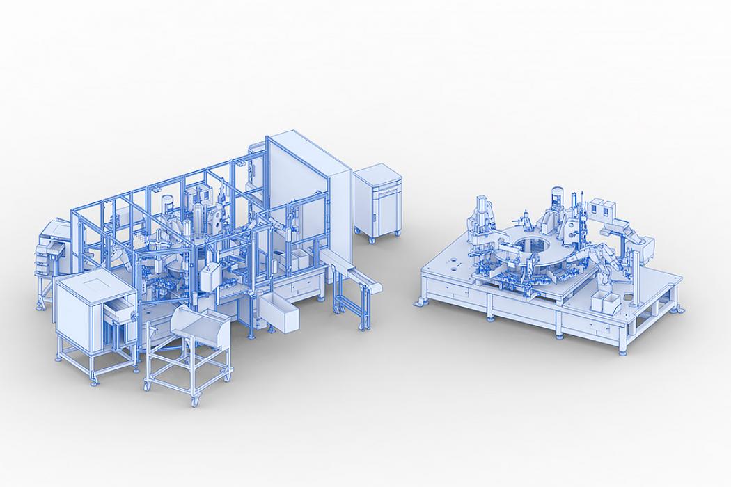 Rotary transfer machine for assembly