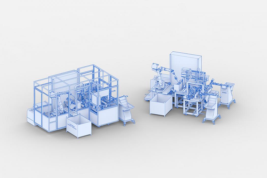 Suspension link / arm welding cells